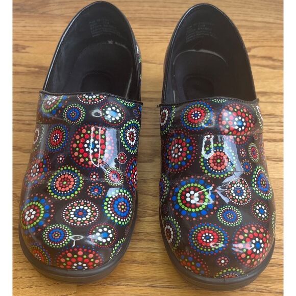 Women’s Patent Clogs Slip On Colorful Shoes Srub Shoes Size 7.5 - Picture 2 of 10
